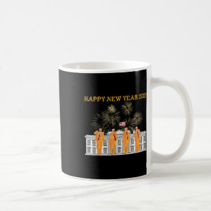 Trump New Year 2025 White House Fireworks Celebrat Coffee Mug