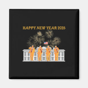 Trump New Year 2025 White House Fireworks Celebrat Magnet