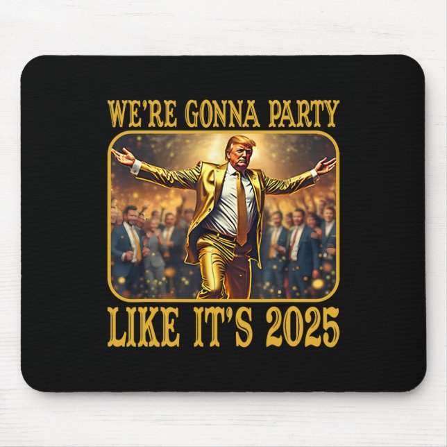 Trump New Year Collectibles America First Supporte Mouse Mat (Front)