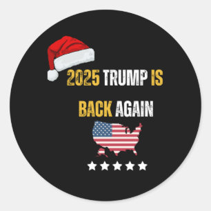 Trump New Years 2025 Classic Round Sticker