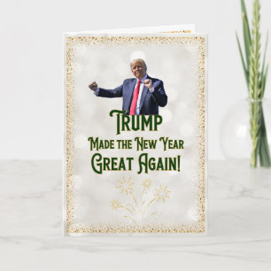 Trump New Year's Card   Funny Trump Card