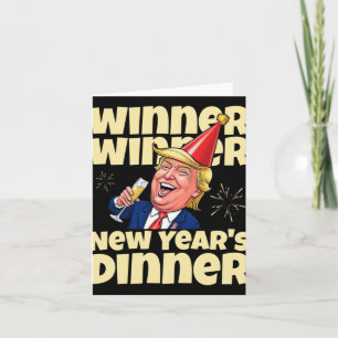 Trump New Year's Dinner 2025 Card