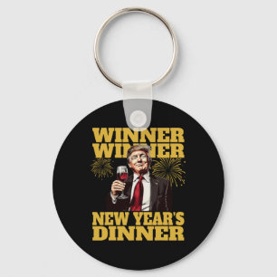Trump New Year's Dinner 2025 Key Ring