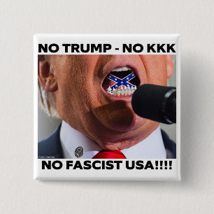 TRUMP "NO FASCIST USA" BUTTON