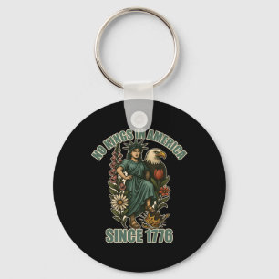 Trump No King In America Since 1776 Anti Ice Statu Key Ring