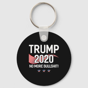 Trump No More Bull Shirt Flag Shirt Funny Pro Trum Key Ring