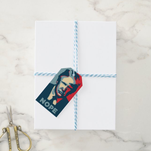 Trump Nope Gift Tag (With Twine)