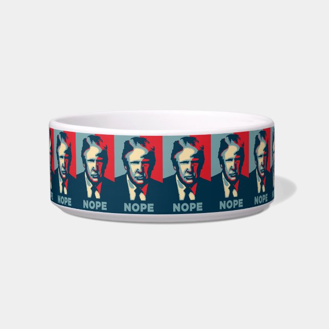 Trump Nope Pet Bowl (Front)