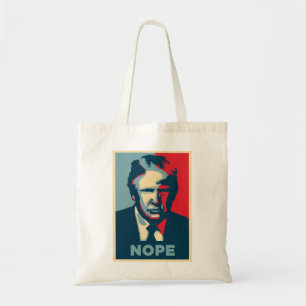 trump nope tote bag