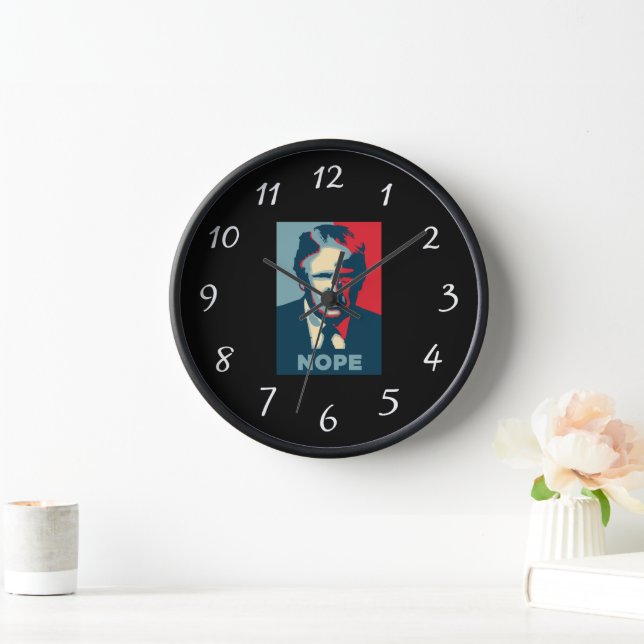 Trump Nope Wall Clock (Home)