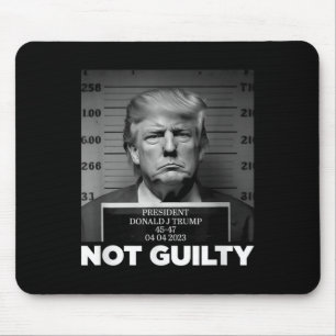 Trump Not Guilty Mug Shot Free Trump I Stand With  Mouse Mat