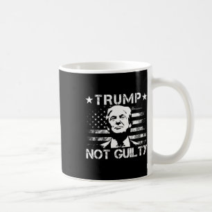 Trump Not Guilty Pro Trump Supporter American Flag Coffee Mug