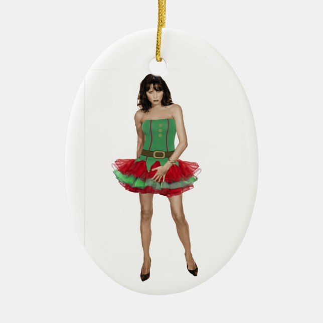 Trump, not my president! ceramic tree decoration (Front)