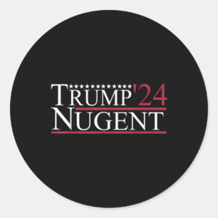 Trump Nugent 24 Apparel Classic Round Sticker