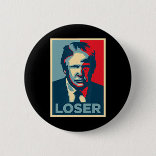 Trump Obama Hope Poster Loser 6 Cm Round Badge