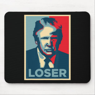 Trump Obama Hope Poster Loser Mouse Mat
