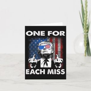 Trump One For Each Miss Card