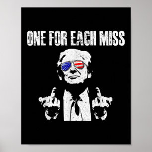 Trump One For Each Miss  Poster