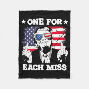 Trump One For Each Miss Shirt Trump Vote 2025 Amer Fleece Blanket