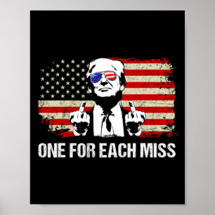 Trump One For Each Miss Trump Shirt Vote Trump 202 Poster