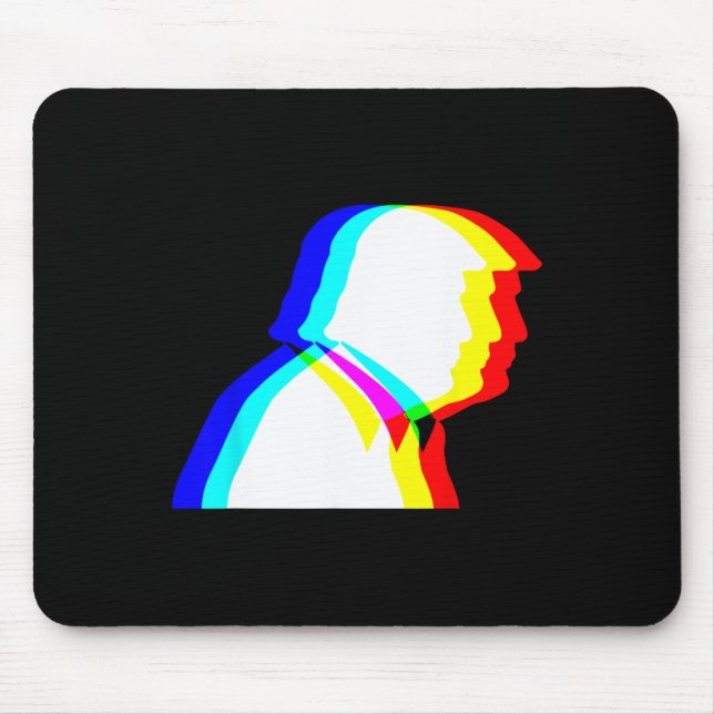 Trump Optical Illusion Edm  Mouse Mat (Front)