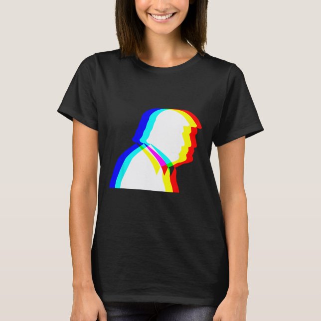Trump Optical Illusion Edm  T-Shirt (Front)
