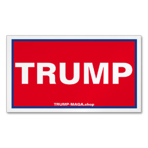 TRUMP pack of 25 red w/blue magnetic cards