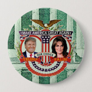 Trump & Palin in 2016 10 Cm Round Badge