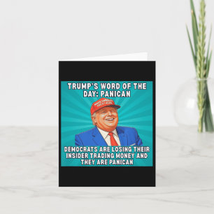 Trump Panican Meme Democrats Losing Insider Tradin Card