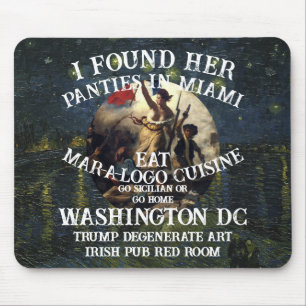 Trump Panties Miami Catholic Church White Mouse Mat