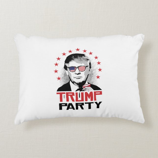 Trump Party 2016 Decorative Cushion (Front)