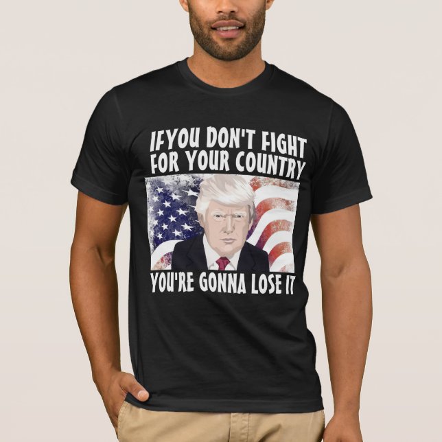 TRUMP PATRIOT fight T-SHIRTS  (Front)