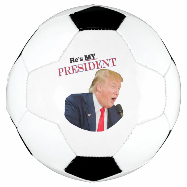 Trump Patriotic 🚗 USA He's My President Football (Front)