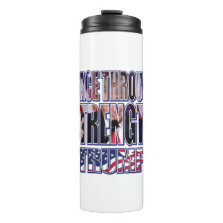 Trump-Peace-Through-Strength-Teps Thermal Tumbler