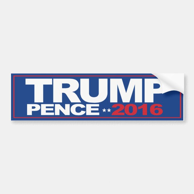 Trump Pence 2016 - Bumpersticker - -  Bumper Sticker (Front)