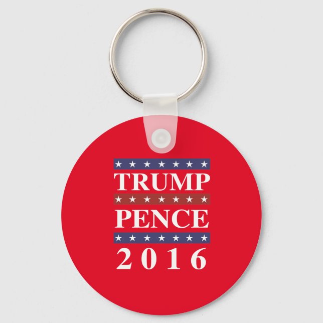 Trump Pence 2016 - For America -- -  Key Ring (Front)