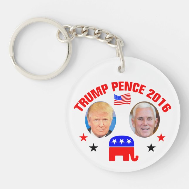 TRUMP PENCE 2016 KEY RING (Front)