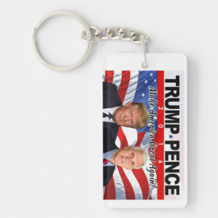 Trump Pence 2016 Photo Key Ring