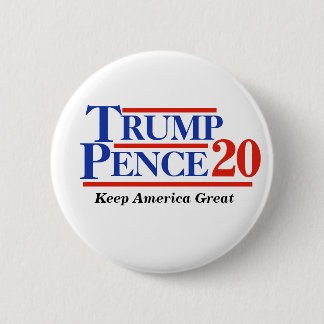 TRUMP PENCE 2020 6 CM ROUND BADGE