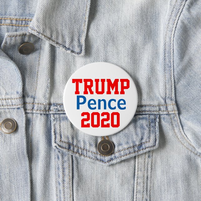 Trump Pence 2020 7.5 Cm Round Badge (In Situ)