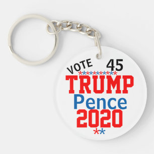 Trump Pence 2020 EDIT Names Key Ring