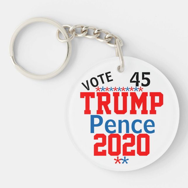 Trump Pence 2020 Key Ring (Front)