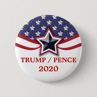 Trump Pence 2020 Presidential Election Campaign 6 Cm Round Badge