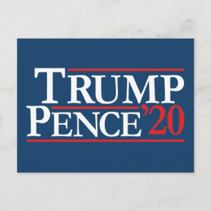 Trump Pence 2020 - Vintage Reagan Design Postcard