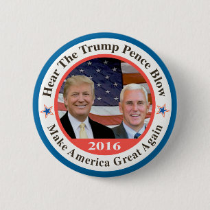trump pence 2 6 cm round badge