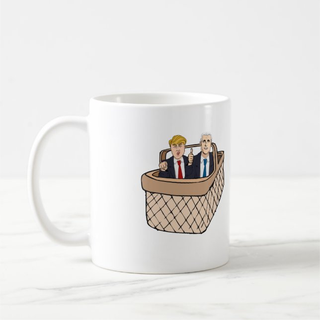 Trump Pence Basket of Deplorables -- Anti-Trump 20 Coffee Mug (Left)