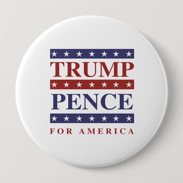 Trump Pence for America - - 10 Cm Round Badge (Front)
