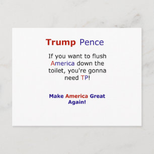 Trump Pence Funny Meme Election 2016 Postcard