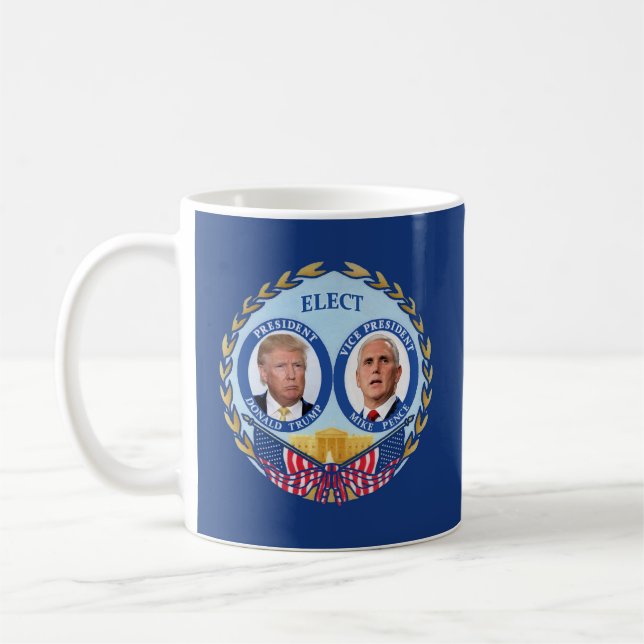 Trump/Pence OR Clinton/Kaine Coffee Mug (Left)