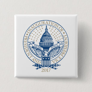 Trump Pence President Inaugural Logo Inauguration 15 Cm Square Badge